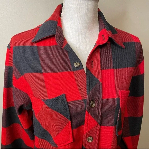 Aviator Nation Plaid Flannel Western Shirt Buffalo Plaid - Picture 4 of 9